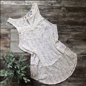 American Eagle | Cream Lace Top